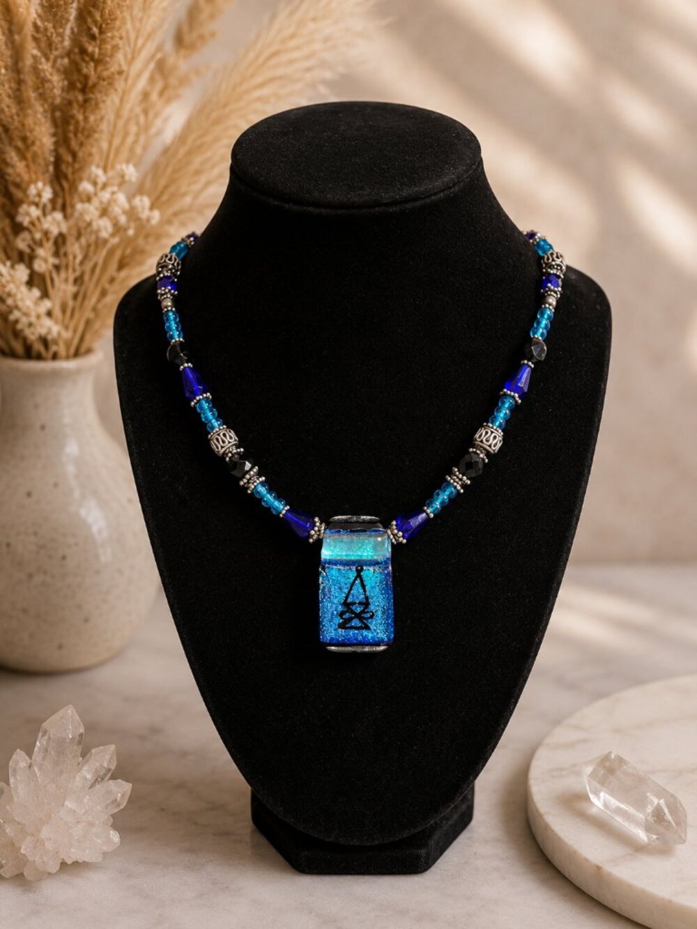 Artisan Glass Bead Necklace